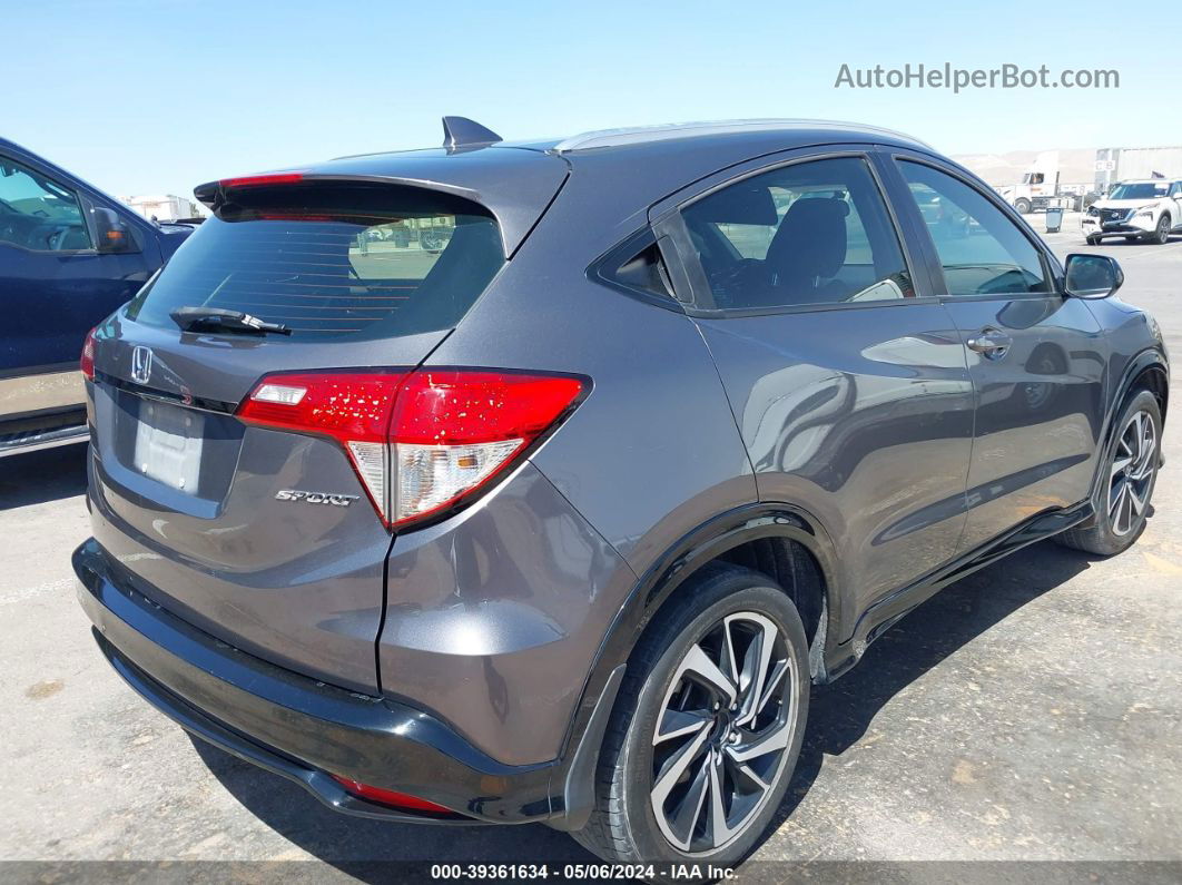 2019 Honda Hr-v Sport Gray vin: 3CZRU5H16KG701236