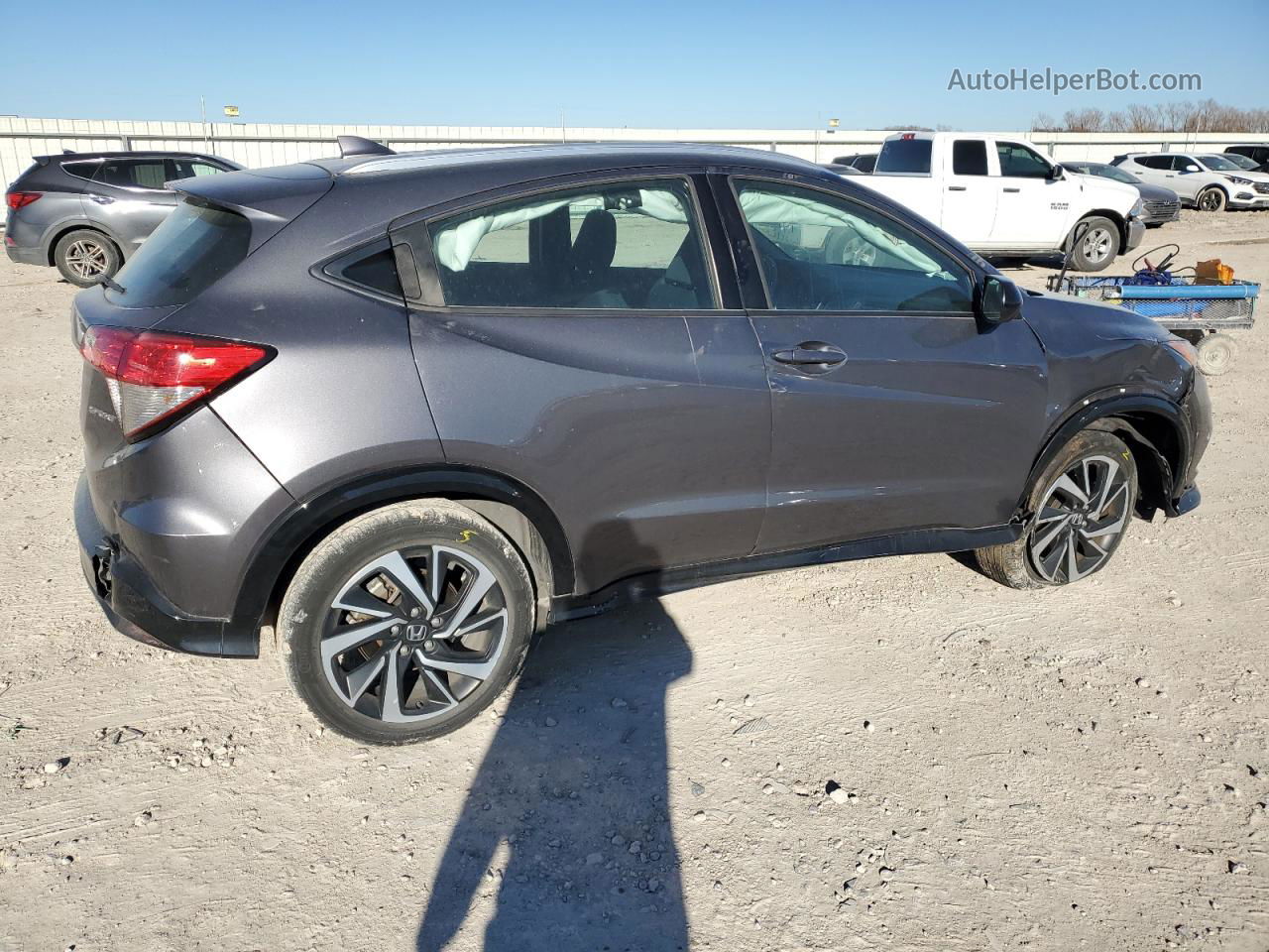 2019 Honda Hr-v Sport Gray vin: 3CZRU5H16KG702130