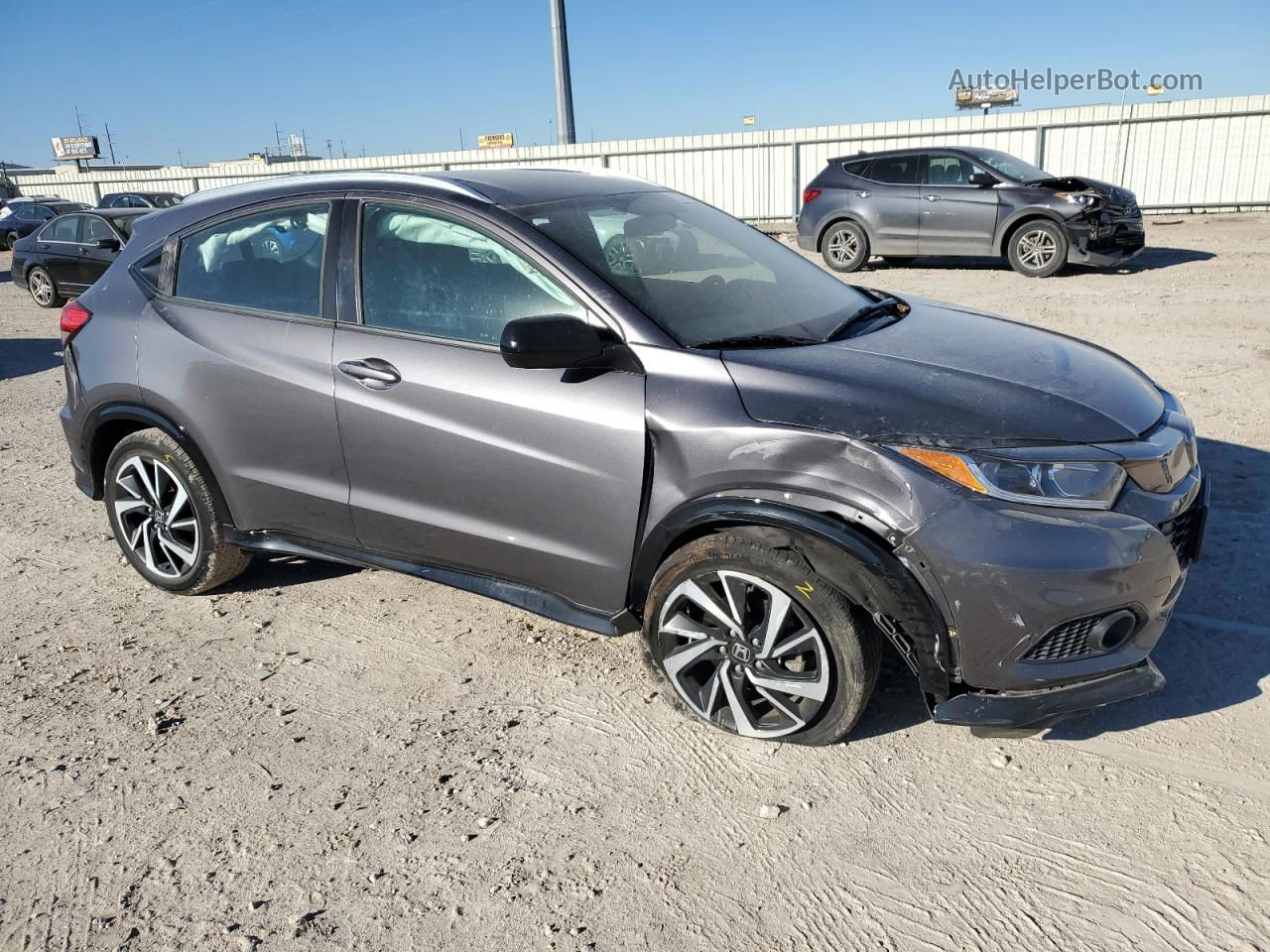 2019 Honda Hr-v Sport Gray vin: 3CZRU5H16KG702130