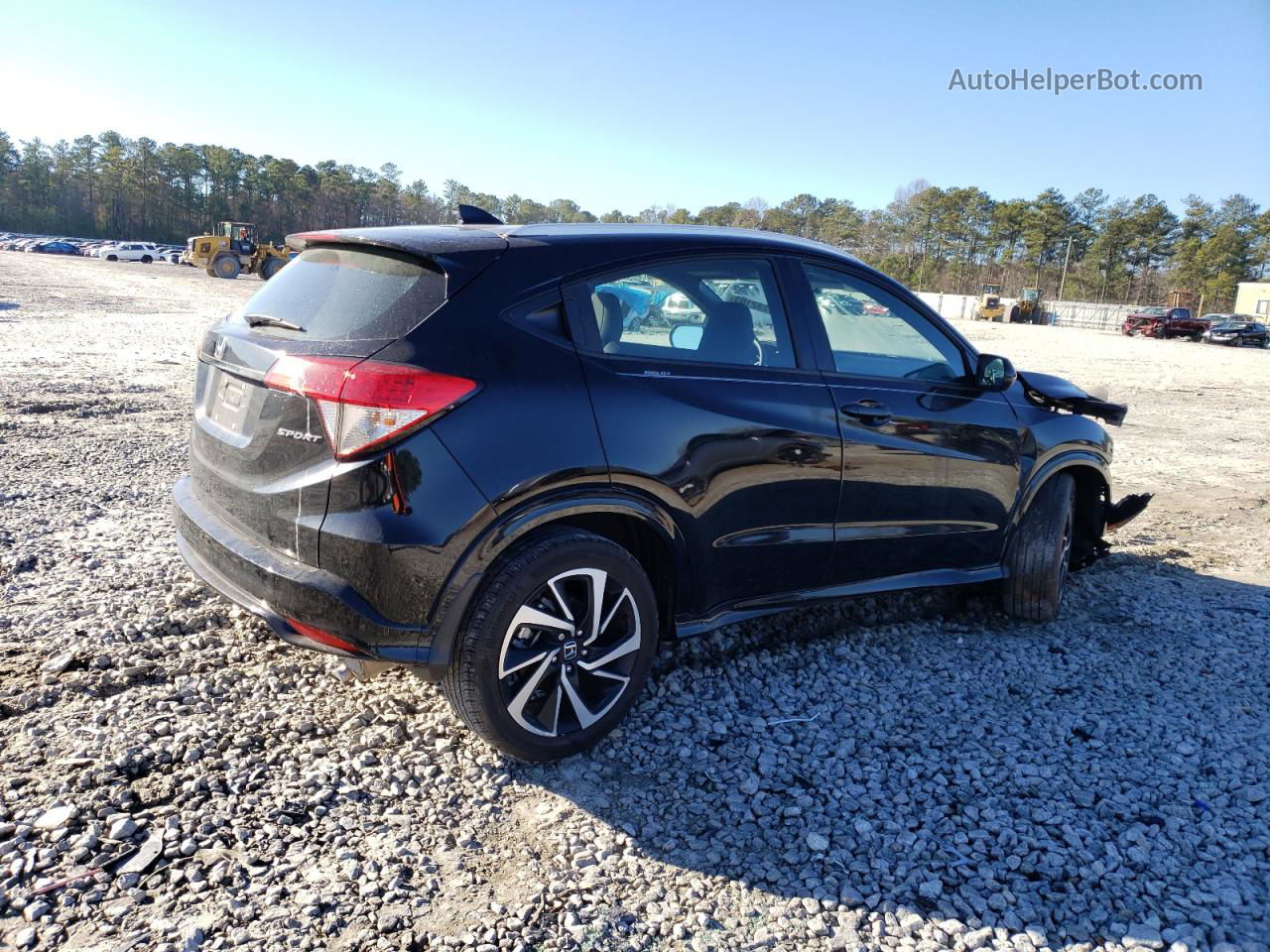 2019 Honda Hr-v Sport Black vin: 3CZRU5H16KG707120