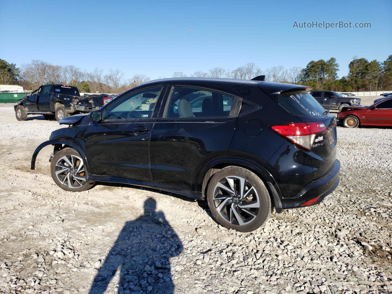 2019 Honda Hr-v Sport Черный vin: 3CZRU5H16KG707120