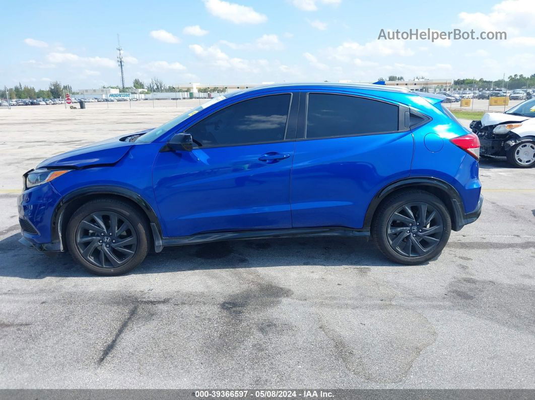 2021 Honda Hr-v 2wd Sport Blue vin: 3CZRU5H16MM728456