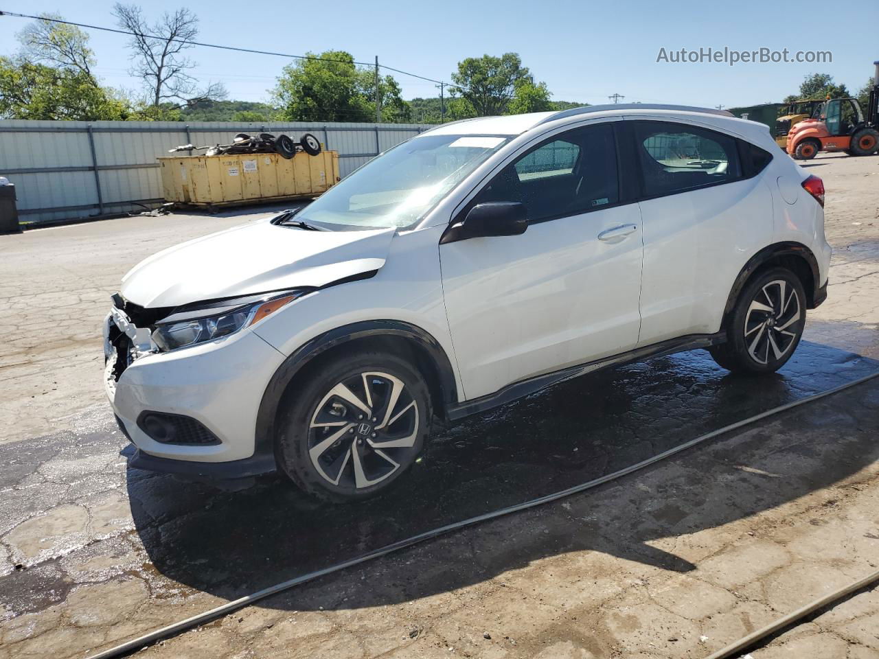 2019 Honda Hr-v Sport White vin: 3CZRU5H17KM720962