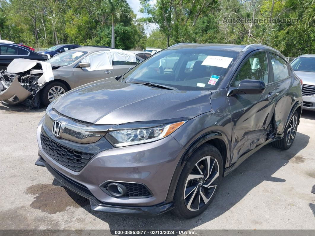 2019 Honda Hr-v Sport Gray vin: 3CZRU5H19KG707368