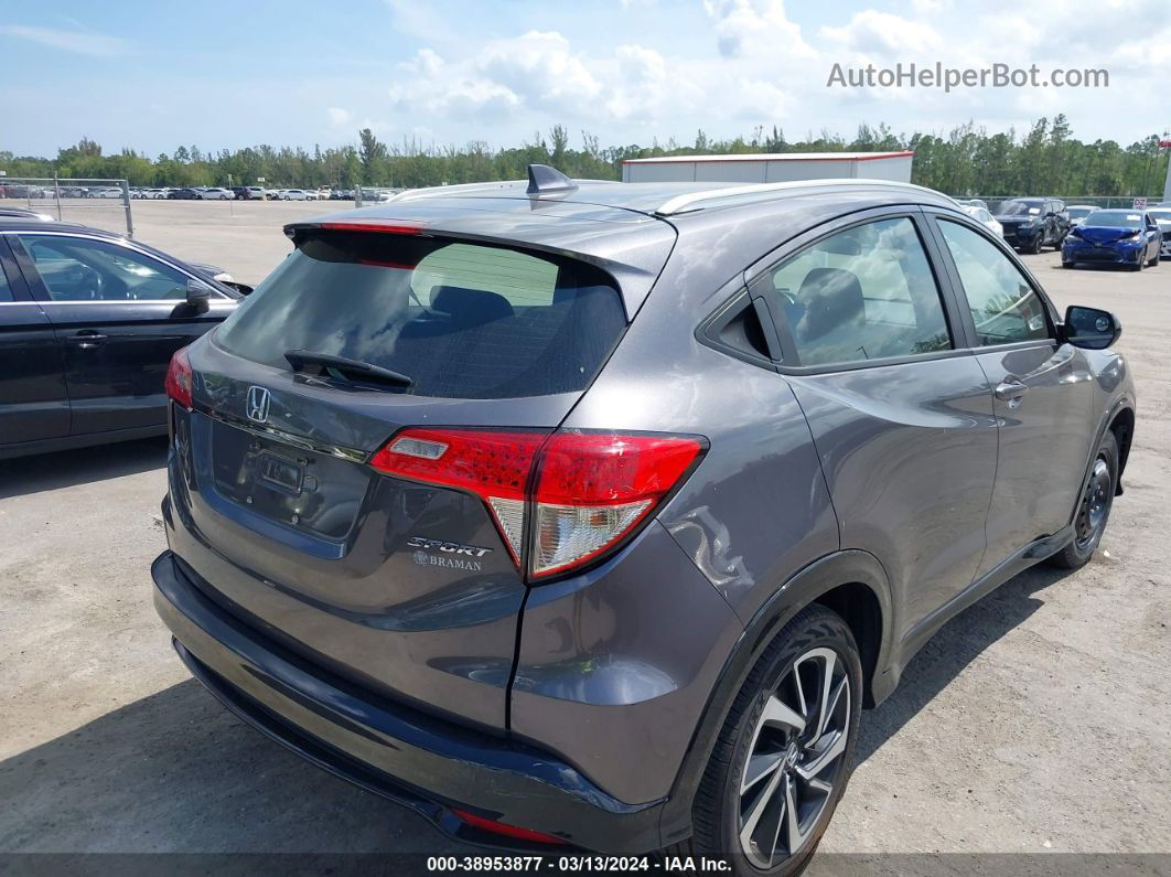 2019 Honda Hr-v Sport Gray vin: 3CZRU5H19KG707368