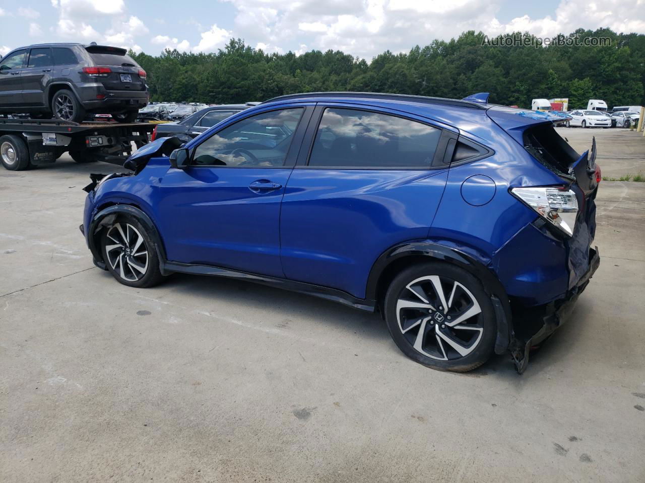 2019 Honda Hr-v Sport Blue vin: 3CZRU5H19KG711727