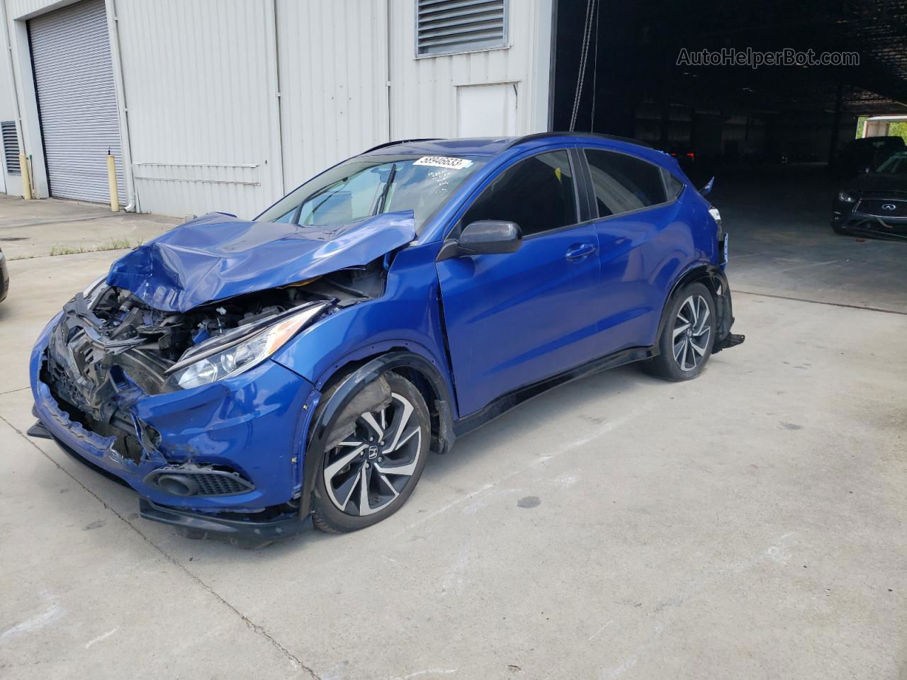 2019 Honda Hr-v Sport Blue vin: 3CZRU5H19KG711727