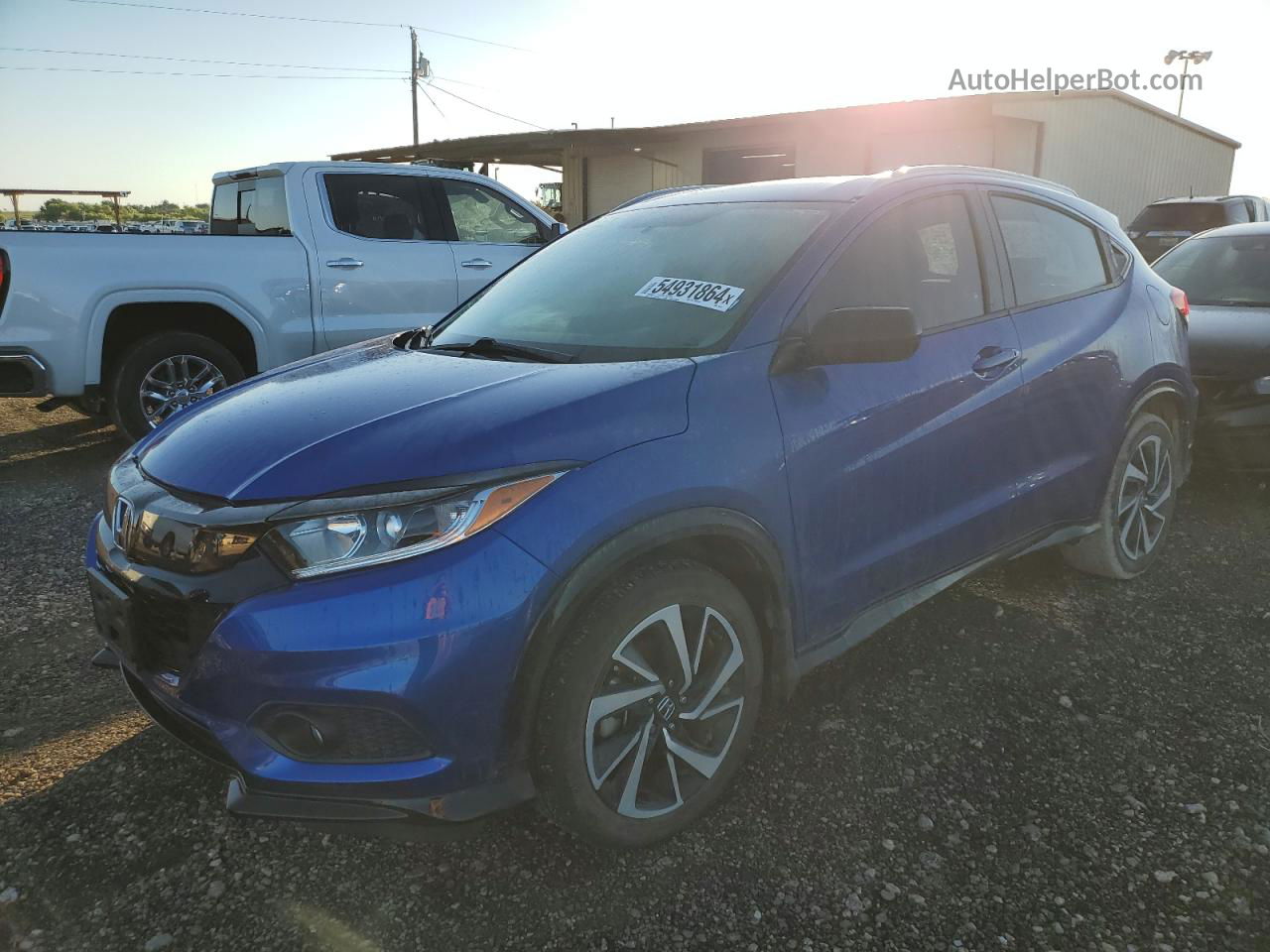 2019 Honda Hr-v Sport Blue vin: 3CZRU5H19KG714272