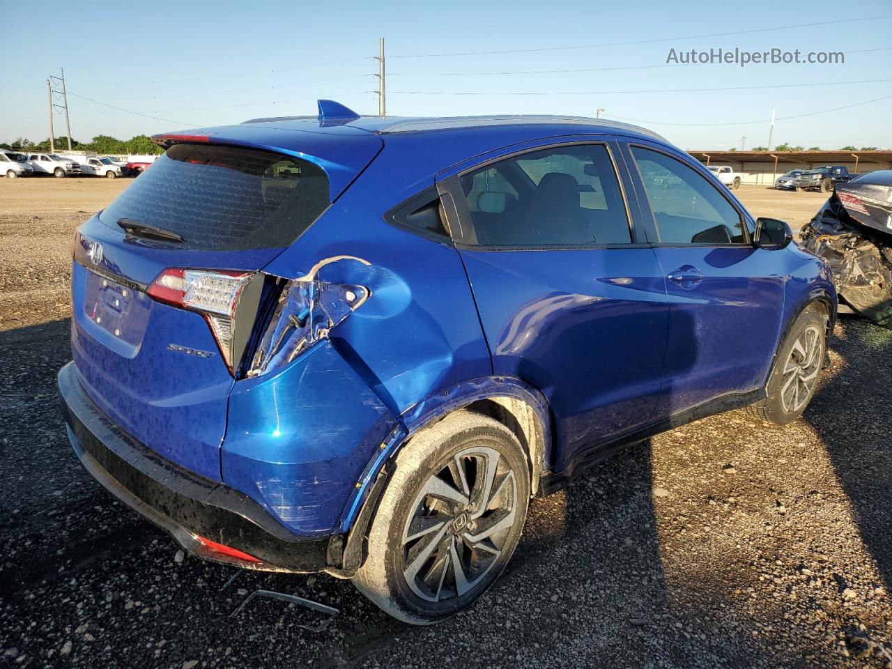 2019 Honda Hr-v Sport Blue vin: 3CZRU5H19KG714272