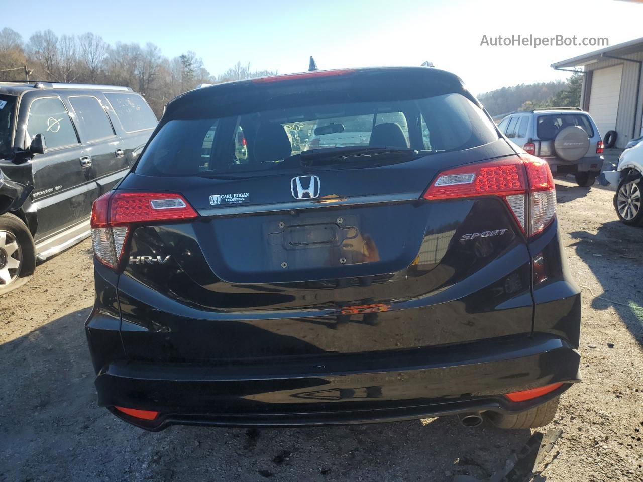 2019 Honda Hr-v Sport Black vin: 3CZRU5H19KM723460