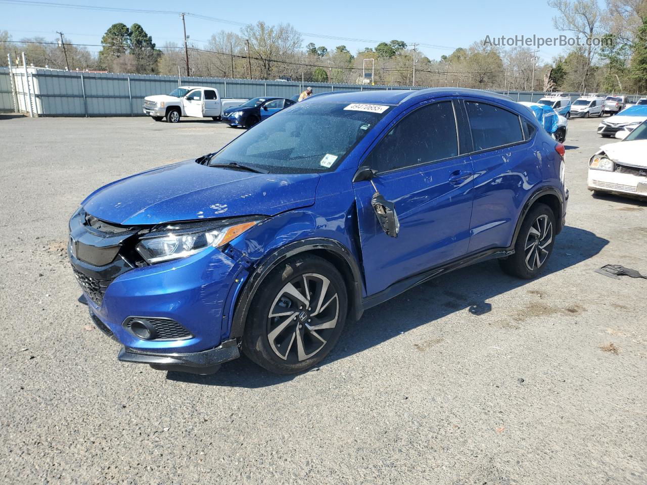 2019 Honda Hr-v Sport Blue vin: 3CZRU5H1XKG702194