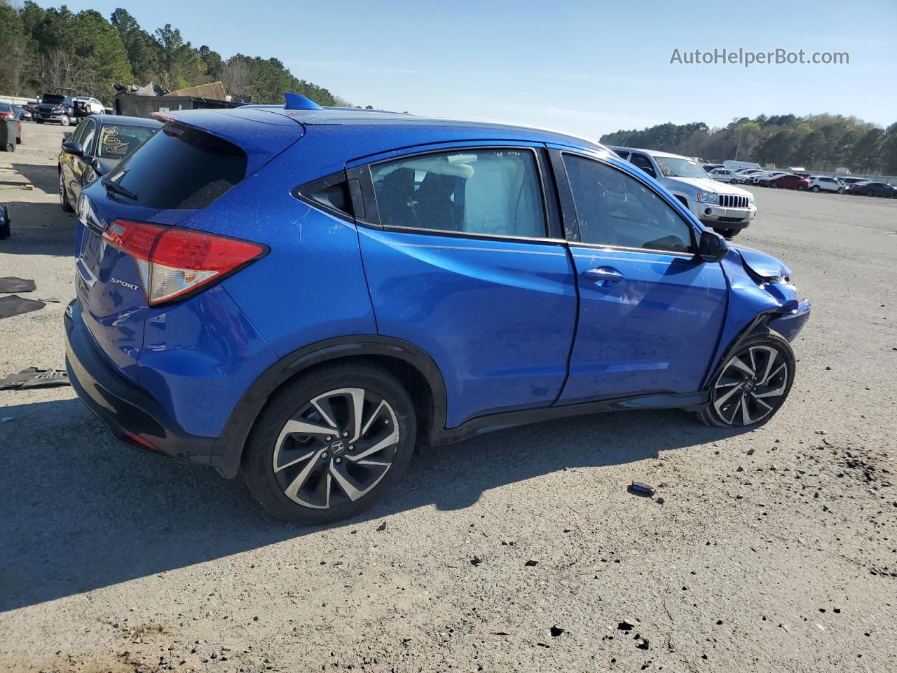 2019 Honda Hr-v Sport Blue vin: 3CZRU5H1XKG702194
