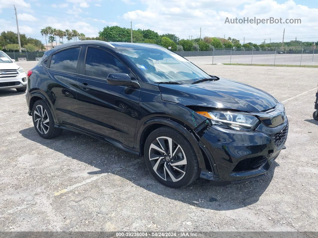 2019 Honda Hr-v Sport Black vin: 3CZRU5H1XKG703622