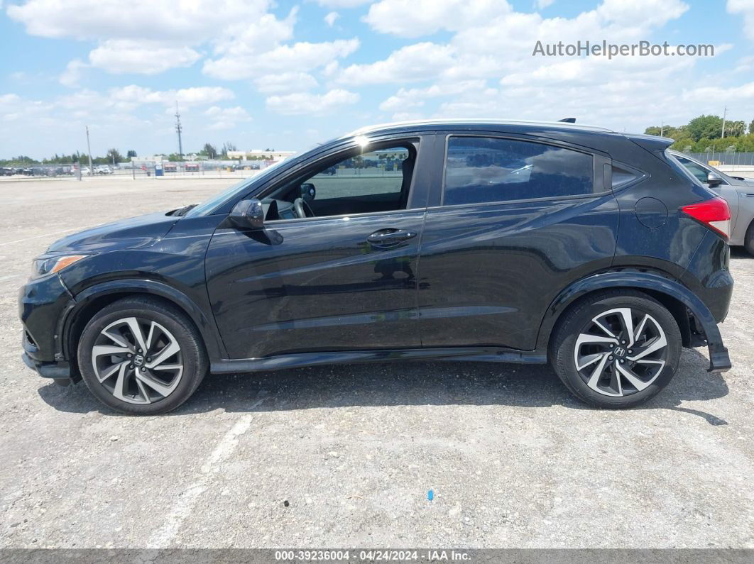 2019 Honda Hr-v Sport Black vin: 3CZRU5H1XKG703622