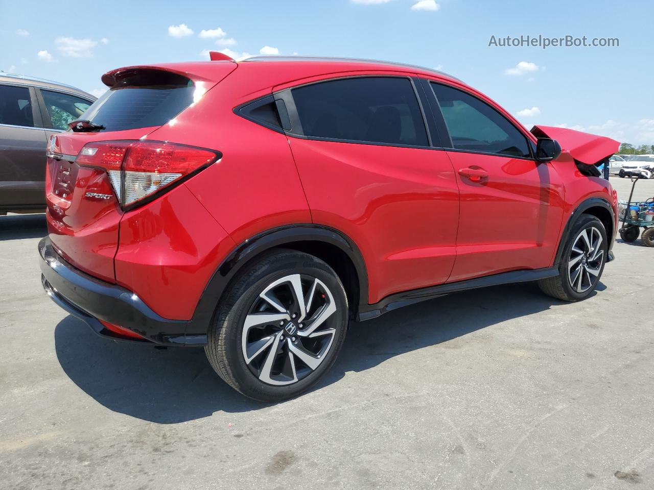 2019 Honda Hr-v Sport Red vin: 3CZRU5H1XKM722057