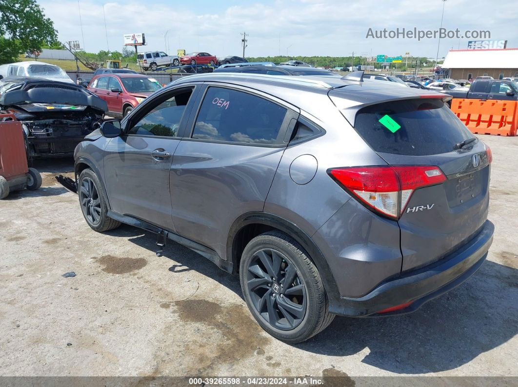 2021 Honda Hr-v 2wd Sport Gray vin: 3CZRU5H1XMM724216