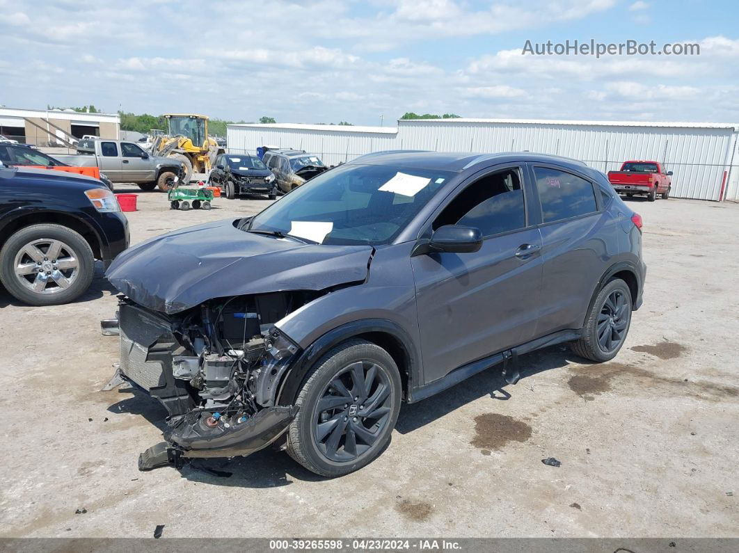 2021 Honda Hr-v 2wd Sport Gray vin: 3CZRU5H1XMM724216