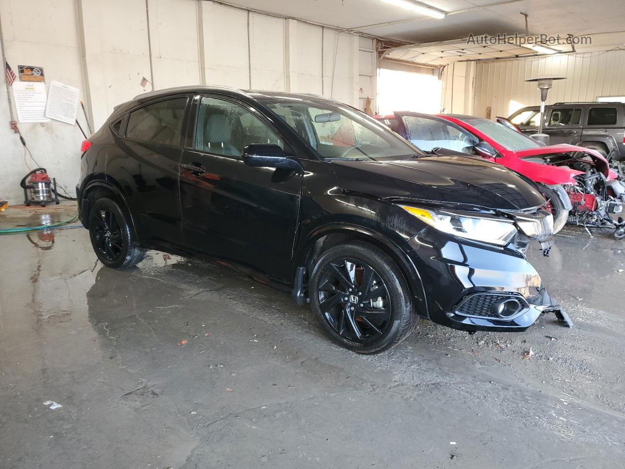 2021 Honda Hr-v Sport Black vin: 3CZRU5H1XMM733109