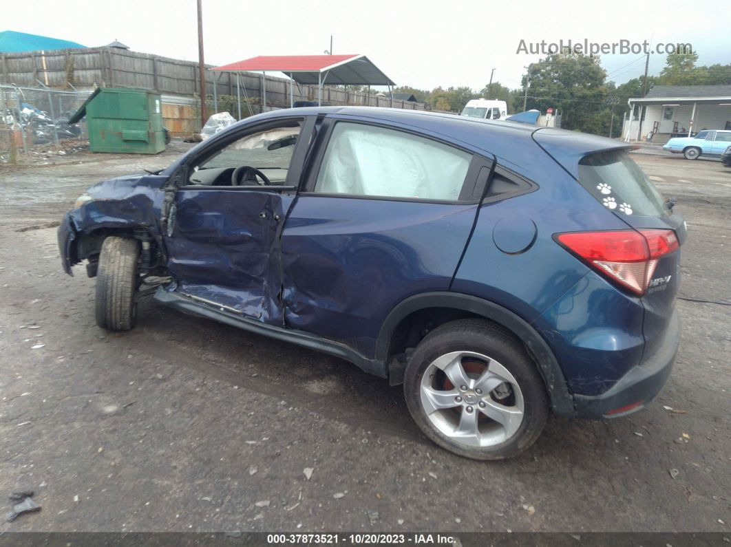 2016 Honda Hr-v Lx Blue vin: 3CZRU5H30GM722951