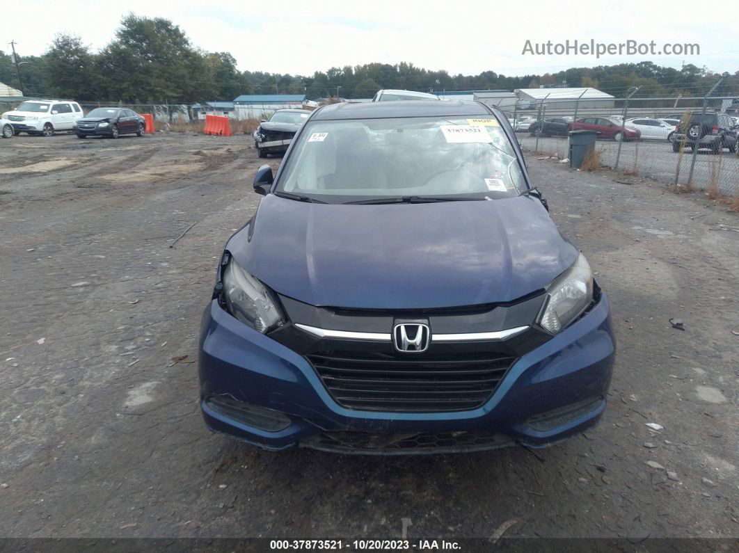 2016 Honda Hr-v Lx Blue vin: 3CZRU5H30GM722951