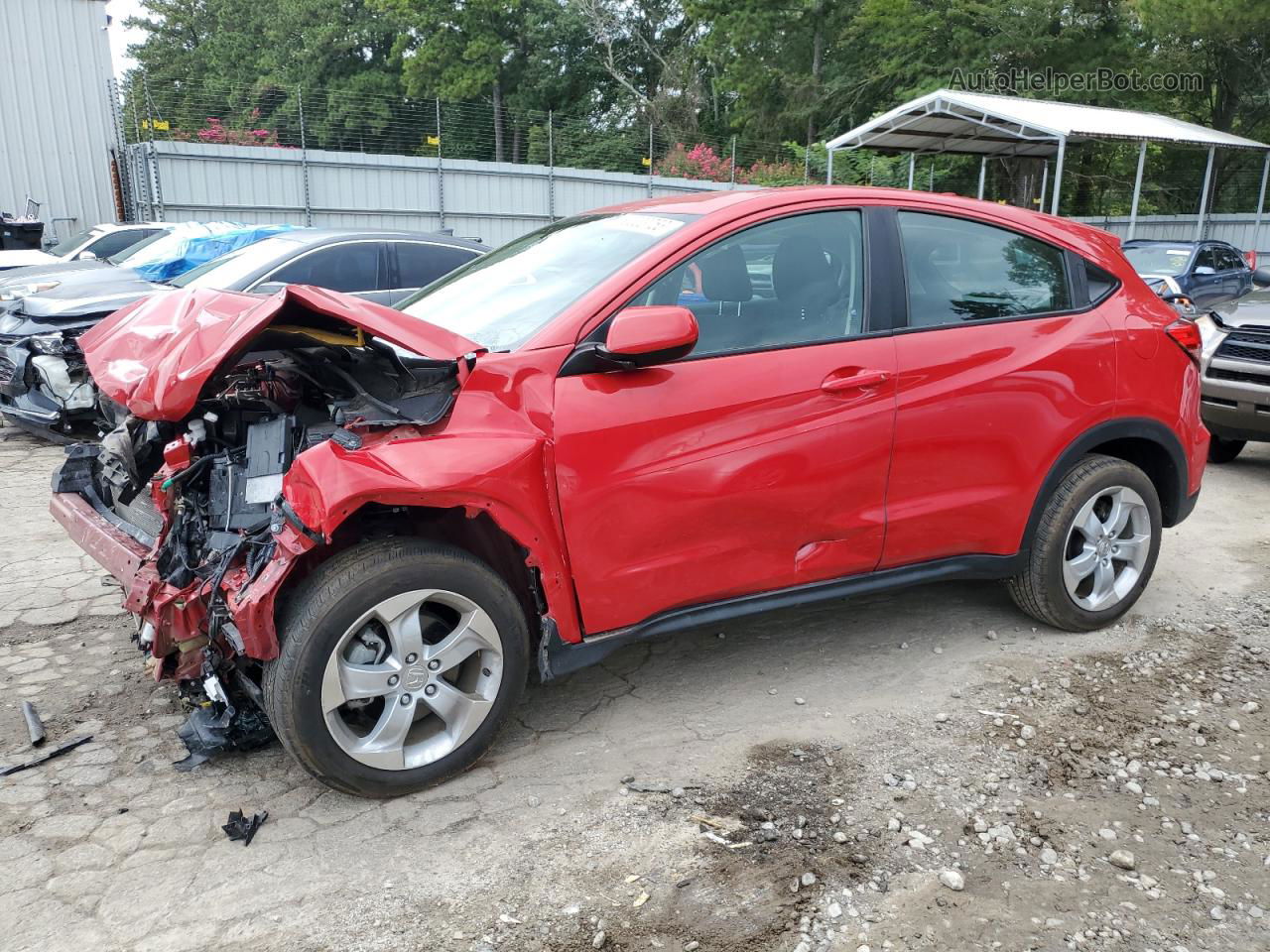 2016 Honda Hr-v Lx Red vin: 3CZRU5H30GM726479