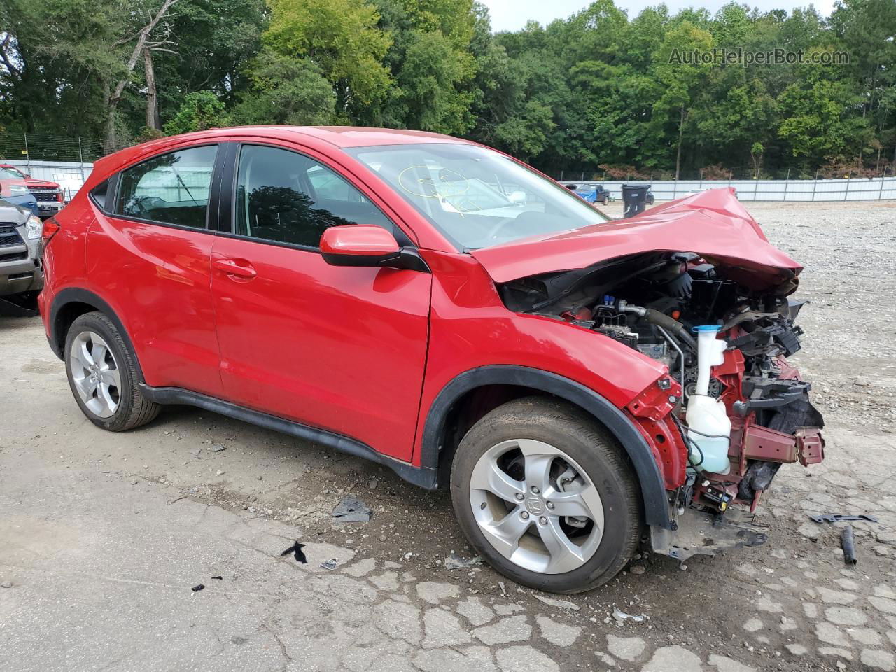 2016 Honda Hr-v Lx Red vin: 3CZRU5H30GM726479