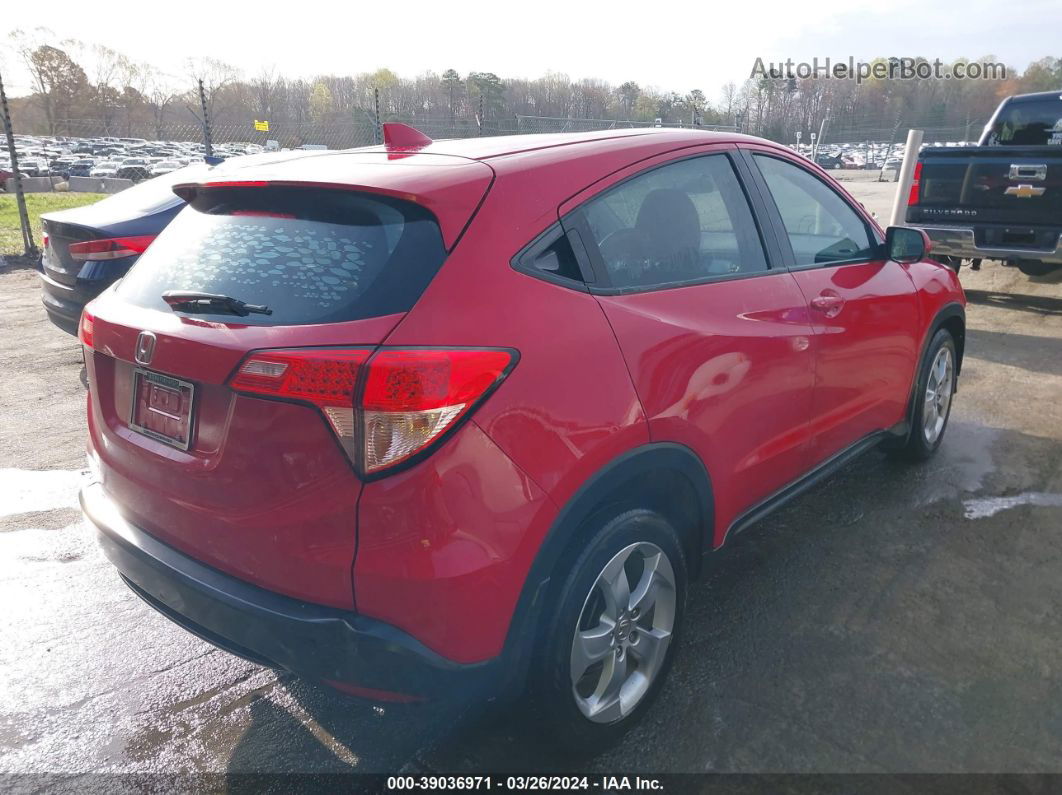 2016 Honda Hr-v Lx Red vin: 3CZRU5H30GM737773