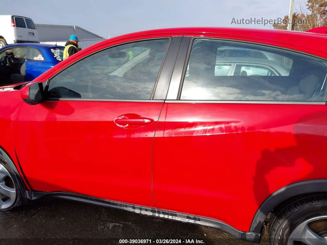 2016 Honda Hr-v Lx Red vin: 3CZRU5H30GM737773