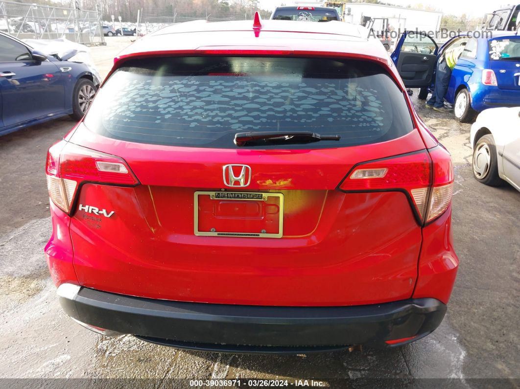 2016 Honda Hr-v Lx Red vin: 3CZRU5H30GM737773