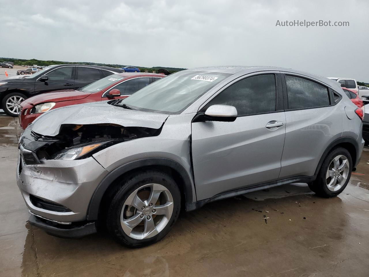 2017 Honda Hr-v Lx Silver vin: 3CZRU5H30HG704207