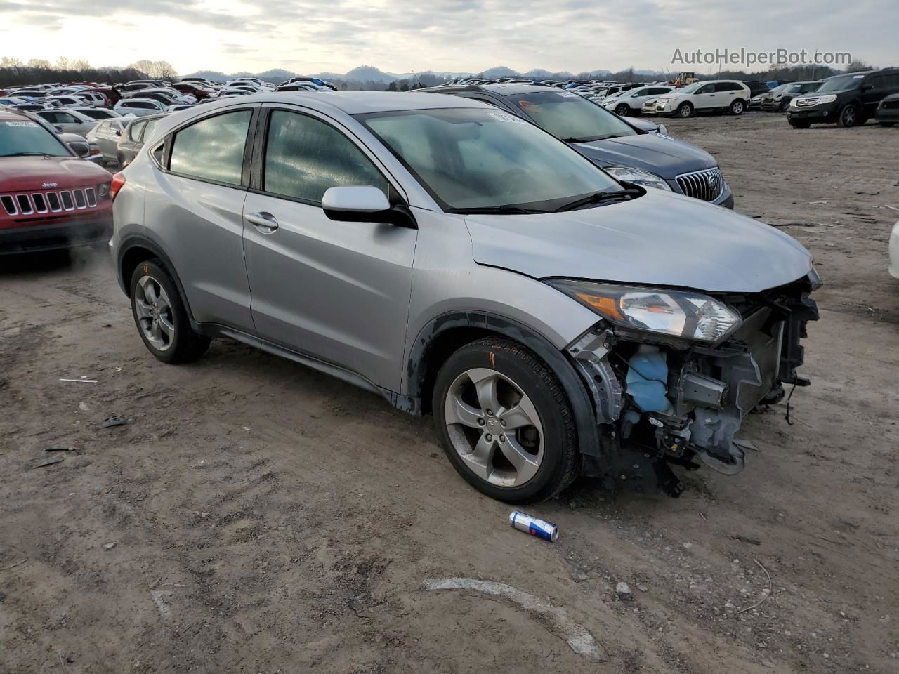 2017 Honda Hr-v Lx Silver vin: 3CZRU5H30HG704224