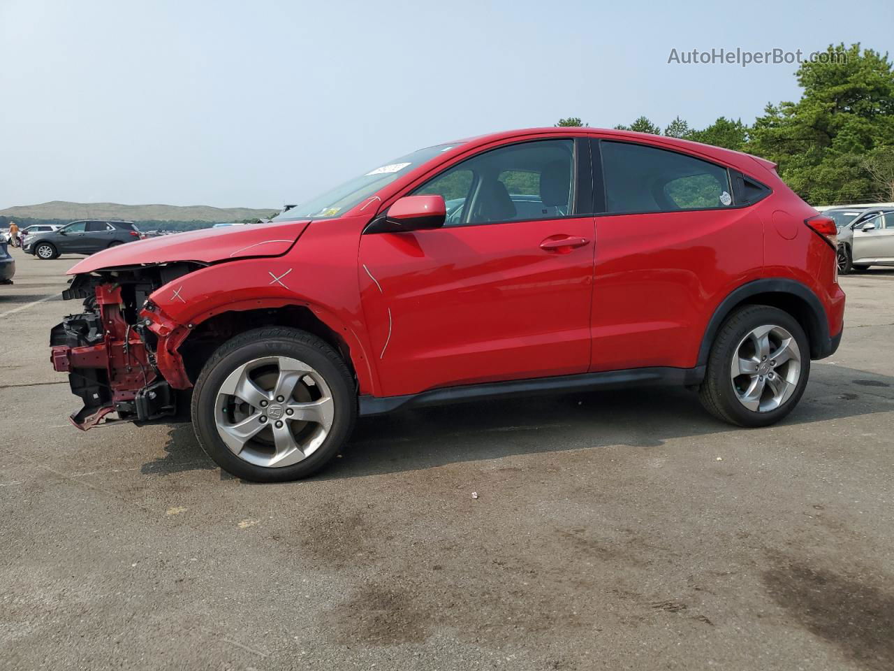 2017 Honda Hr-v Lx Красный vin: 3CZRU5H30HG707804