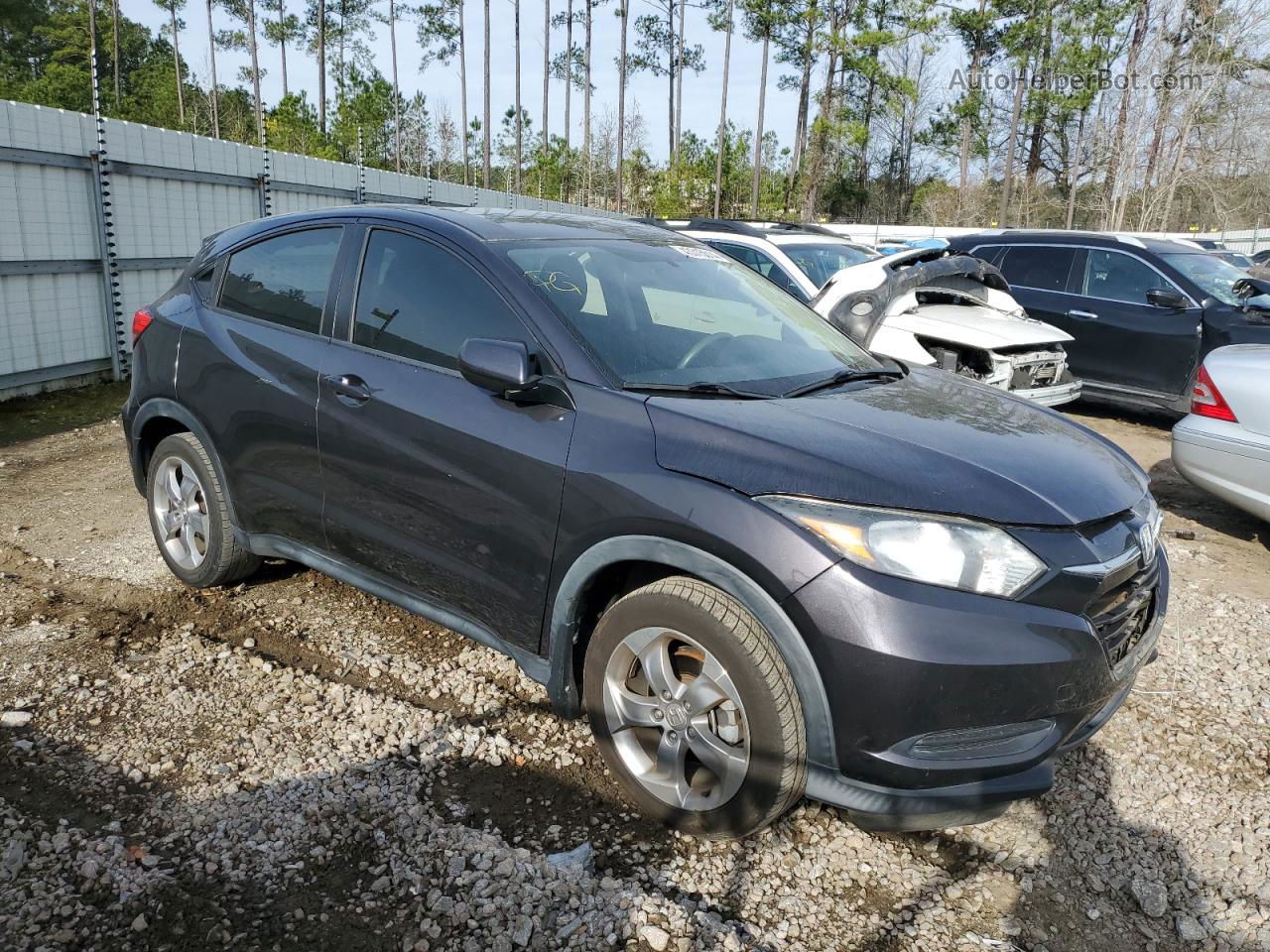 2017 Honda Hr-v Lx Black vin: 3CZRU5H30HM701857