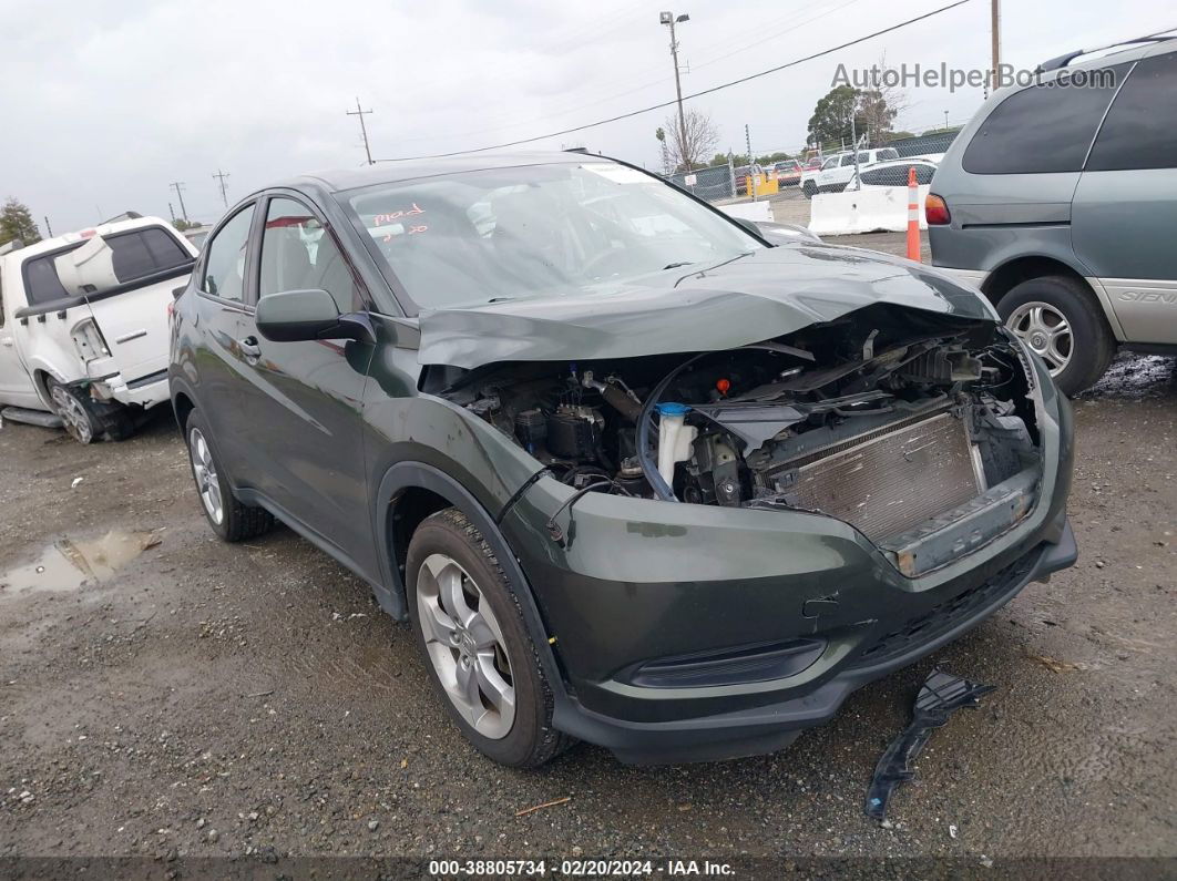 2018 Honda Hr-v Lx Green vin: 3CZRU5H30JG700454