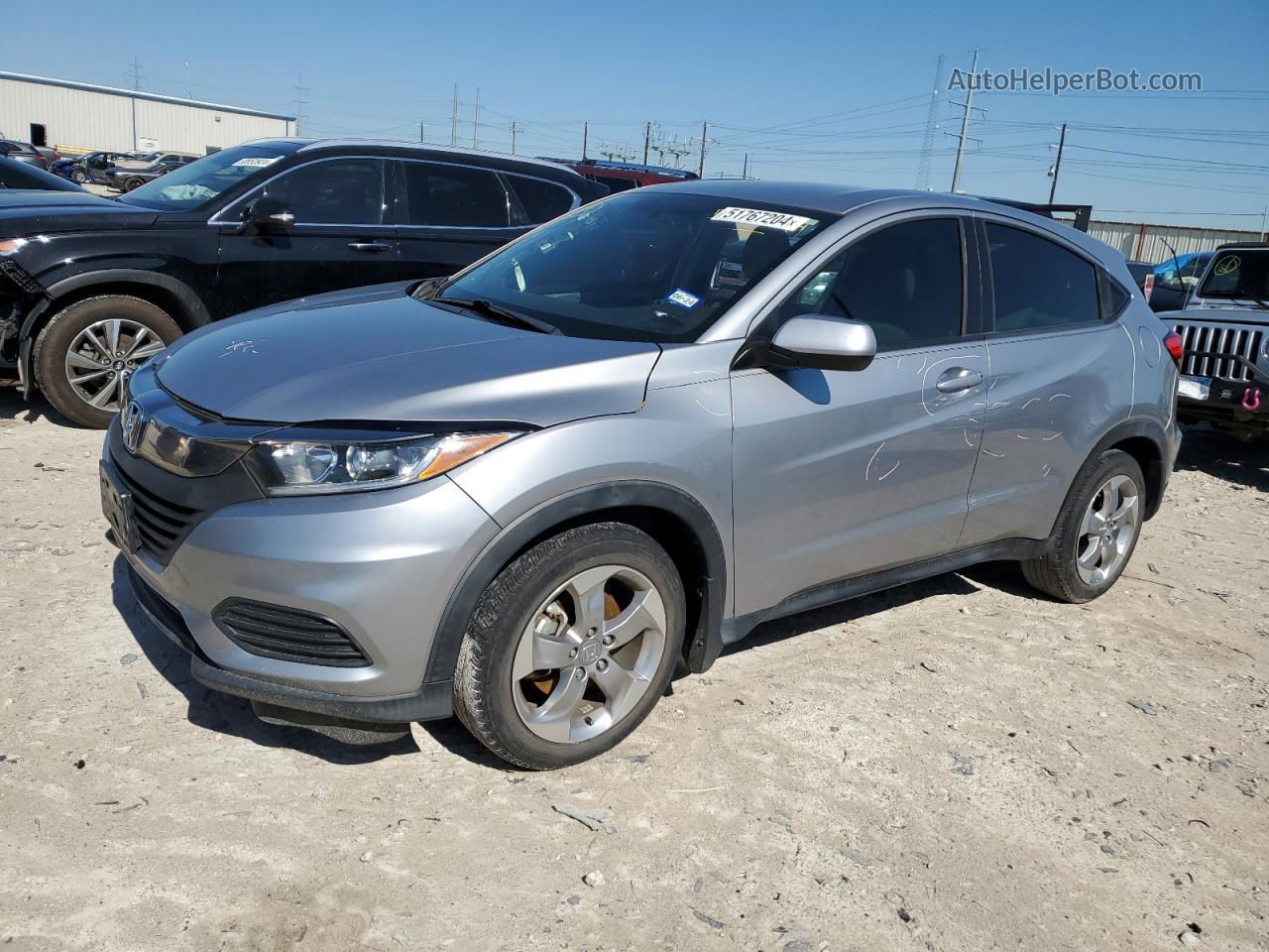 2019 Honda Hr-v Lx Серебряный vin: 3CZRU5H30KG711911