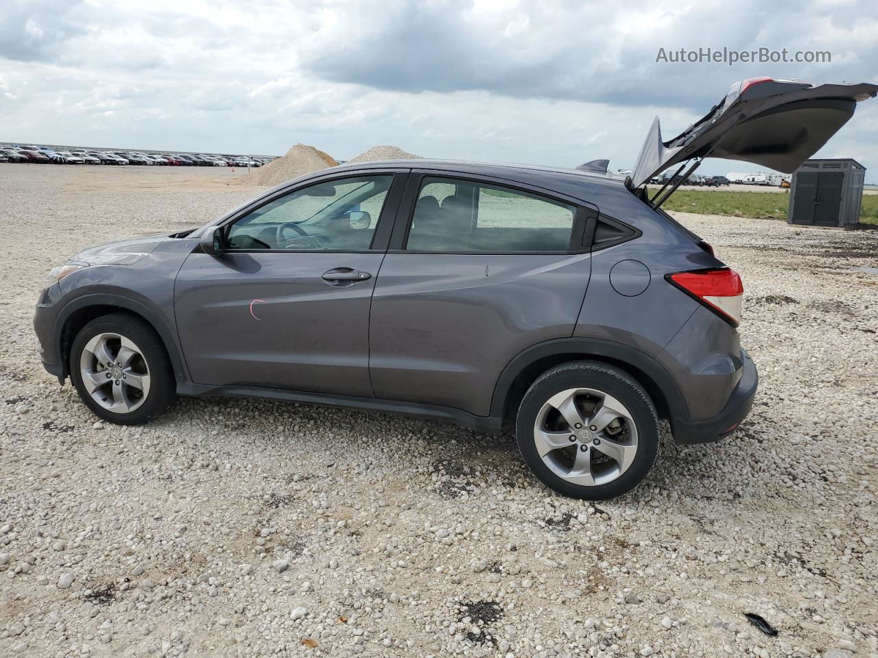 2019 Honda Hr-v Lx Gray vin: 3CZRU5H30KG712749