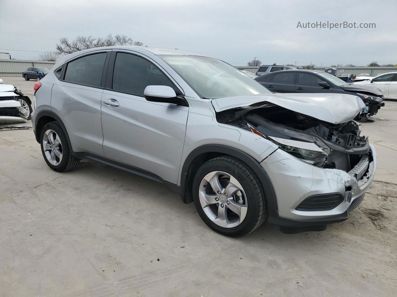 2019 Honda Hr-v Lx Silver vin: 3CZRU5H30KG715215