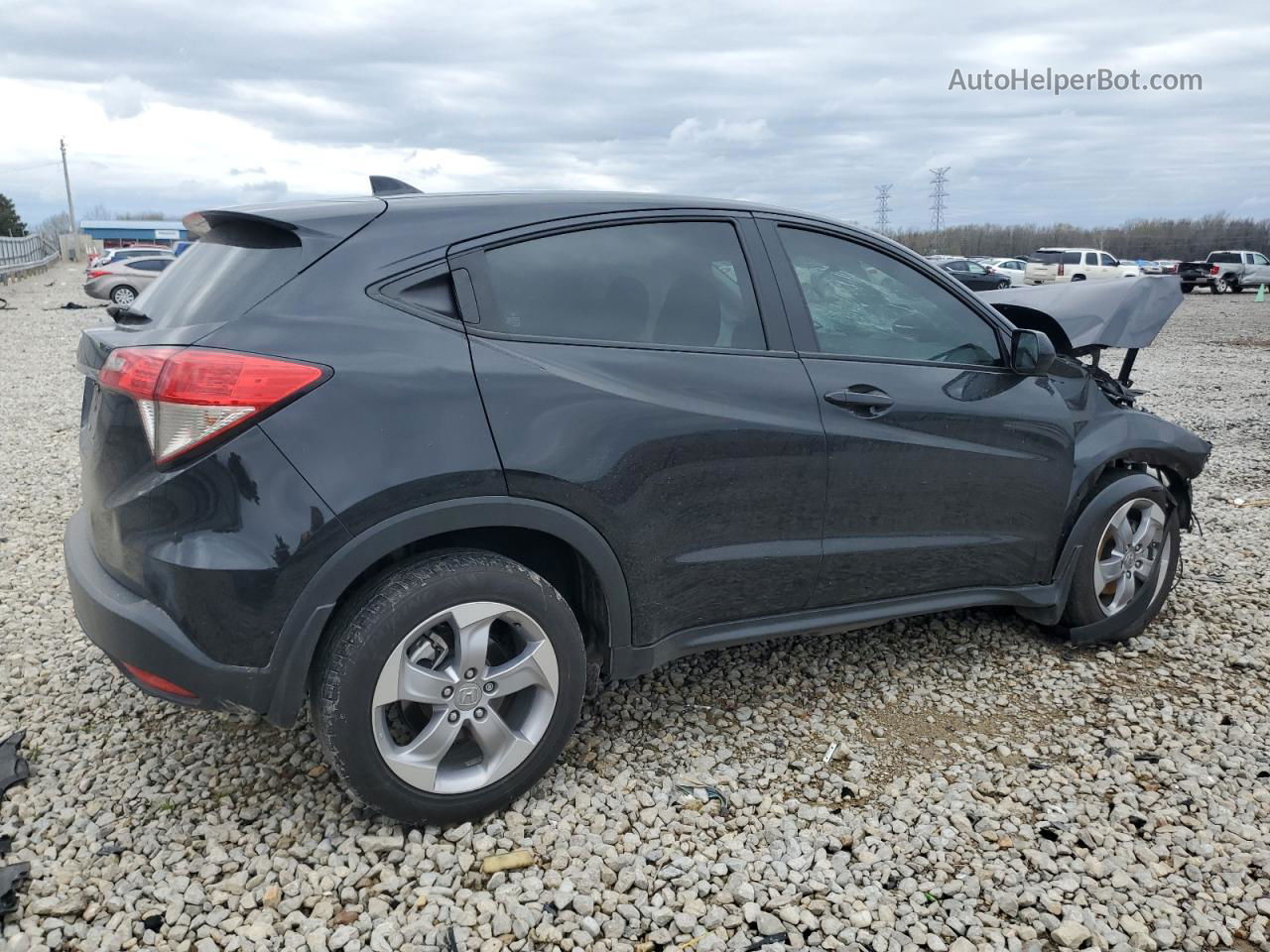 2019 Honda Hr-v Lx Black vin: 3CZRU5H30KM724885