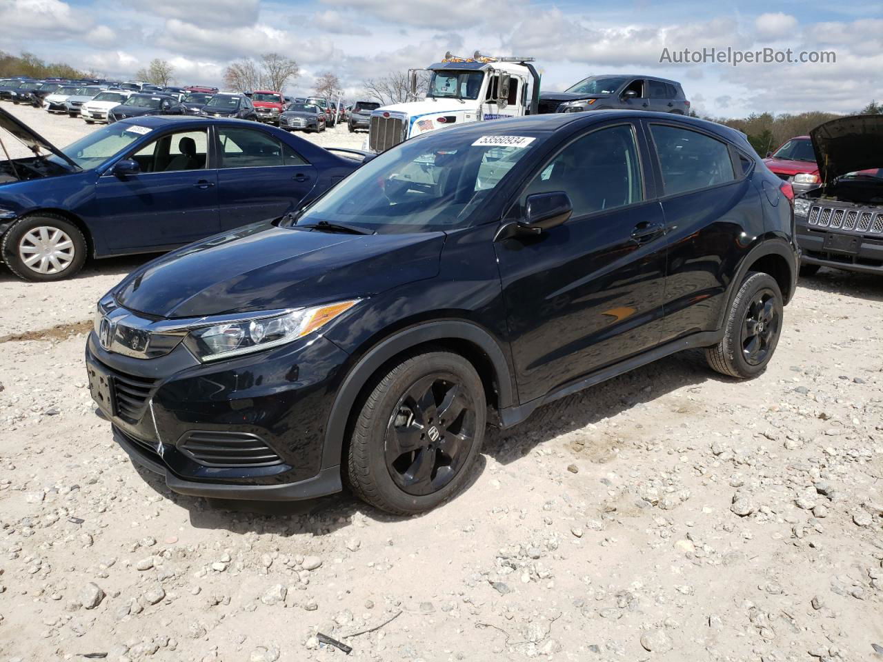 2021 Honda Hr-v Lx Black vin: 3CZRU5H30MM718698