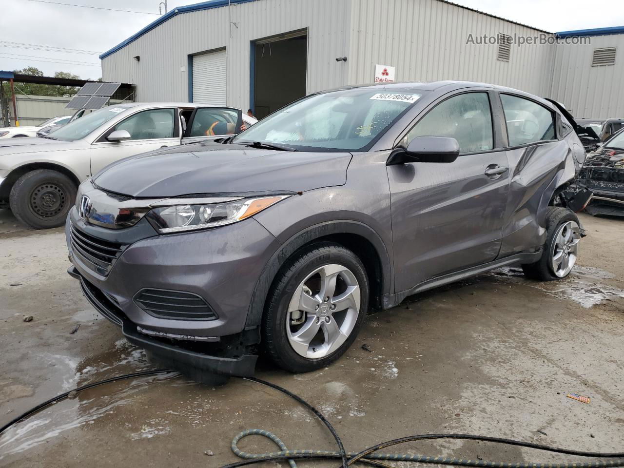 2021 Honda Hr-v Lx Gray vin: 3CZRU5H30MM720046