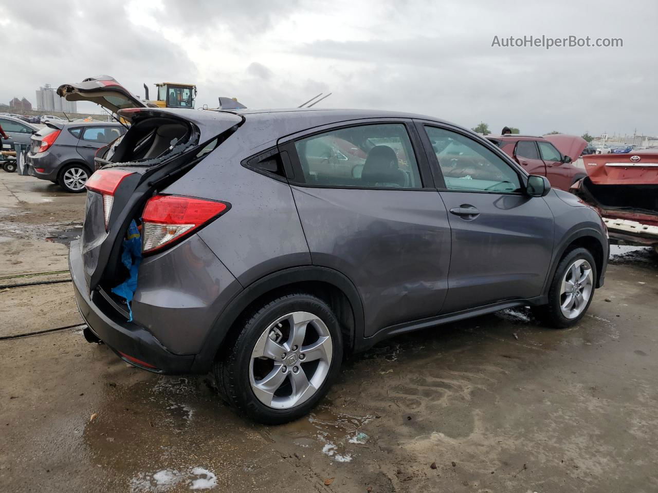 2021 Honda Hr-v Lx Gray vin: 3CZRU5H30MM720046