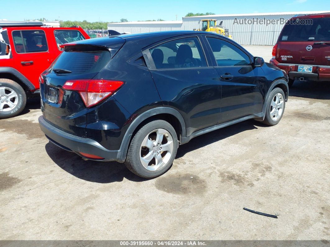 2016 Honda Hr-v Lx Black vin: 3CZRU5H31GM714888