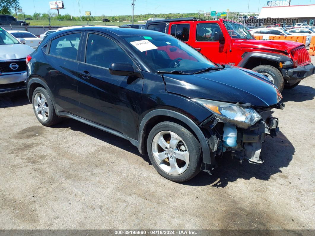 2016 Honda Hr-v Lx Black vin: 3CZRU5H31GM714888