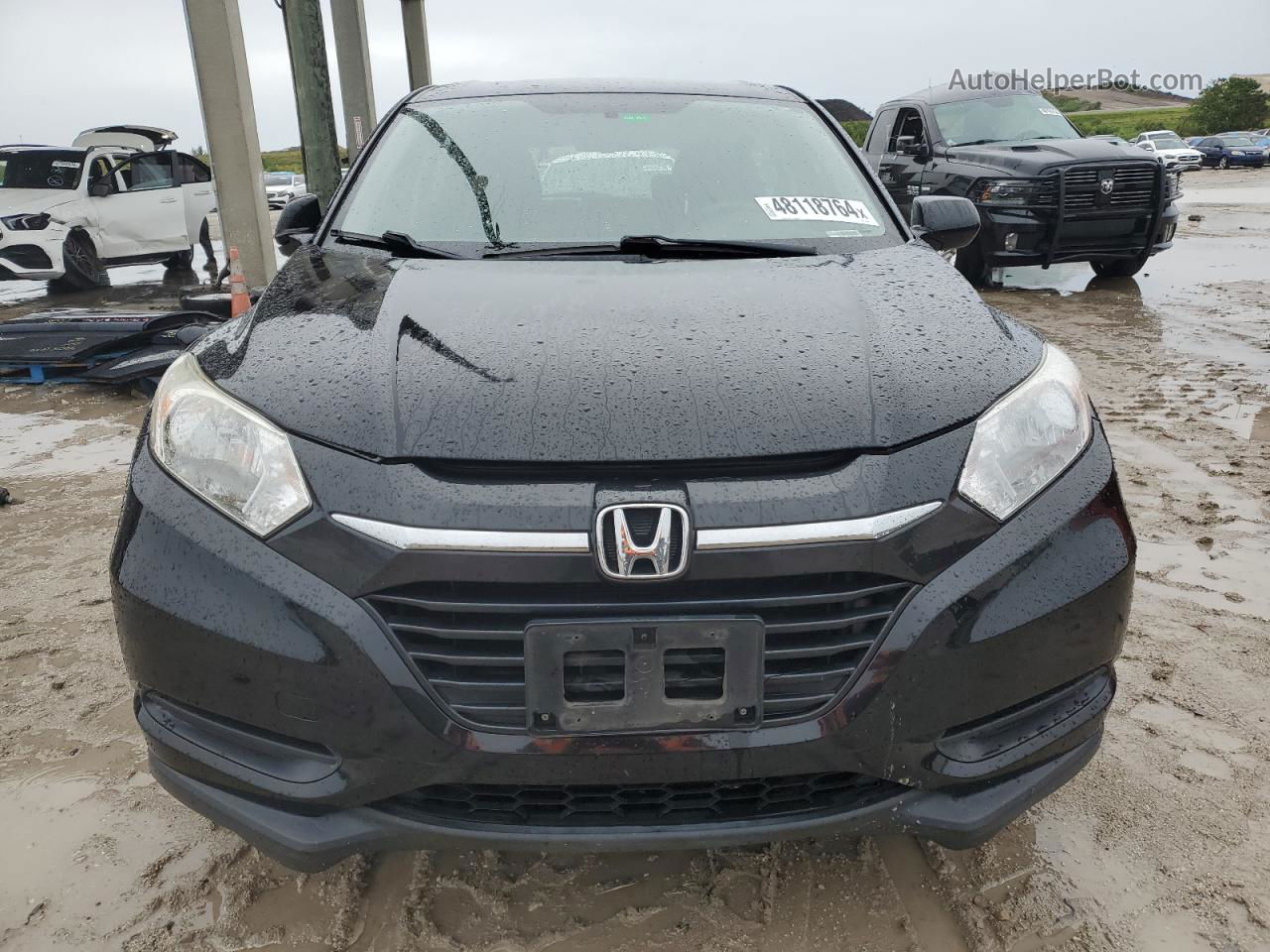 2016 Honda Hr-v Lx Black vin: 3CZRU5H31GM725499