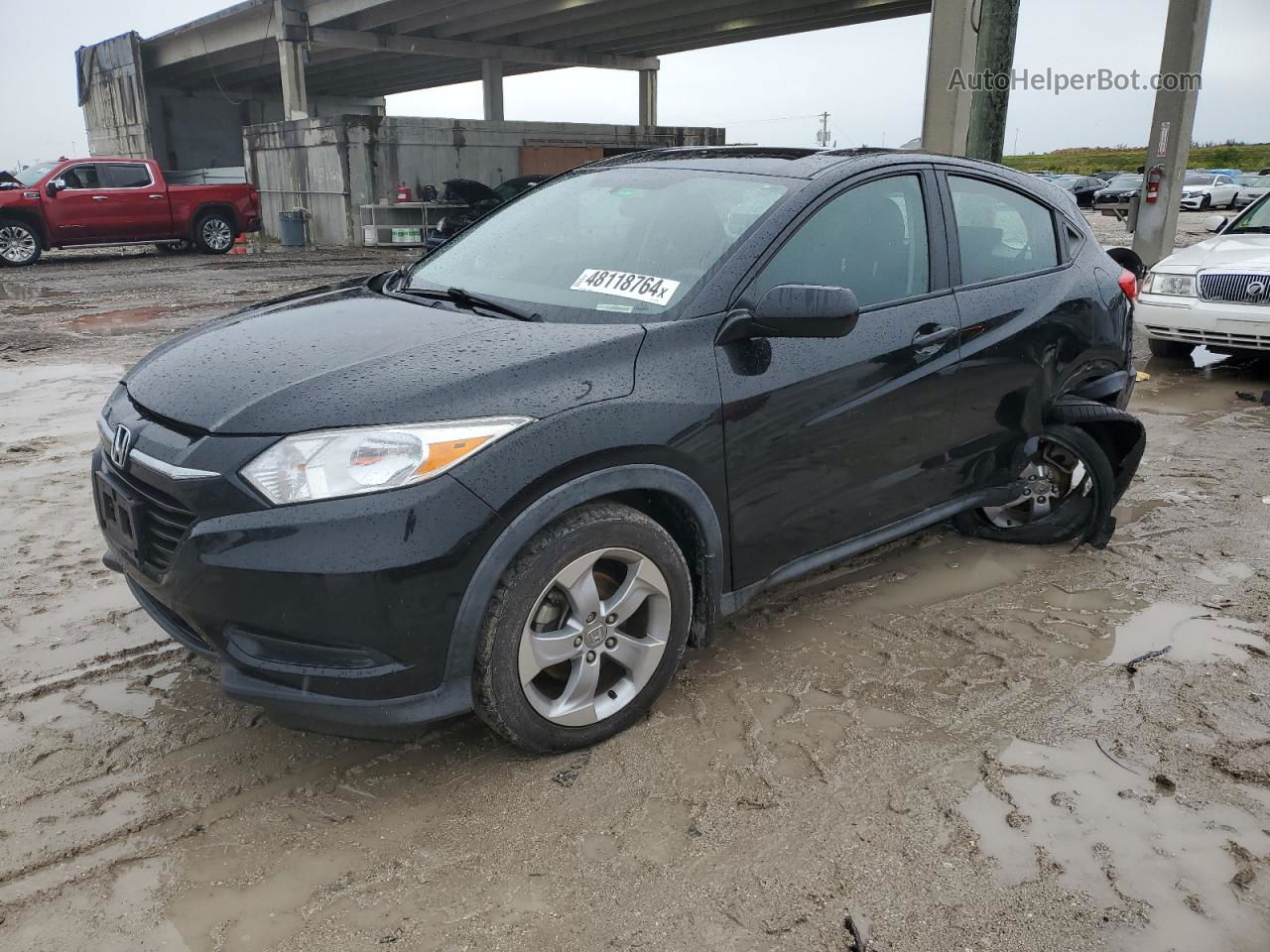 2016 Honda Hr-v Lx Black vin: 3CZRU5H31GM725499