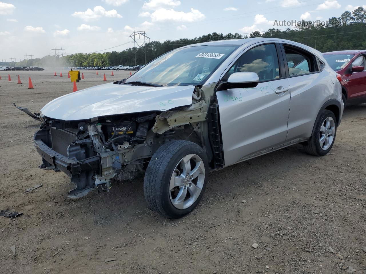 2016 Honda Hr-v Lx Silver vin: 3CZRU5H31GM740875