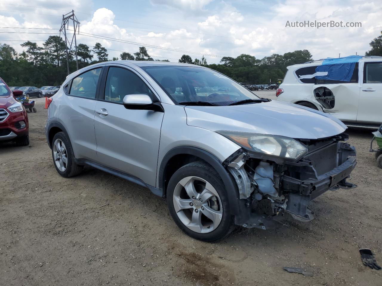 2016 Honda Hr-v Lx Серебряный vin: 3CZRU5H31GM740875