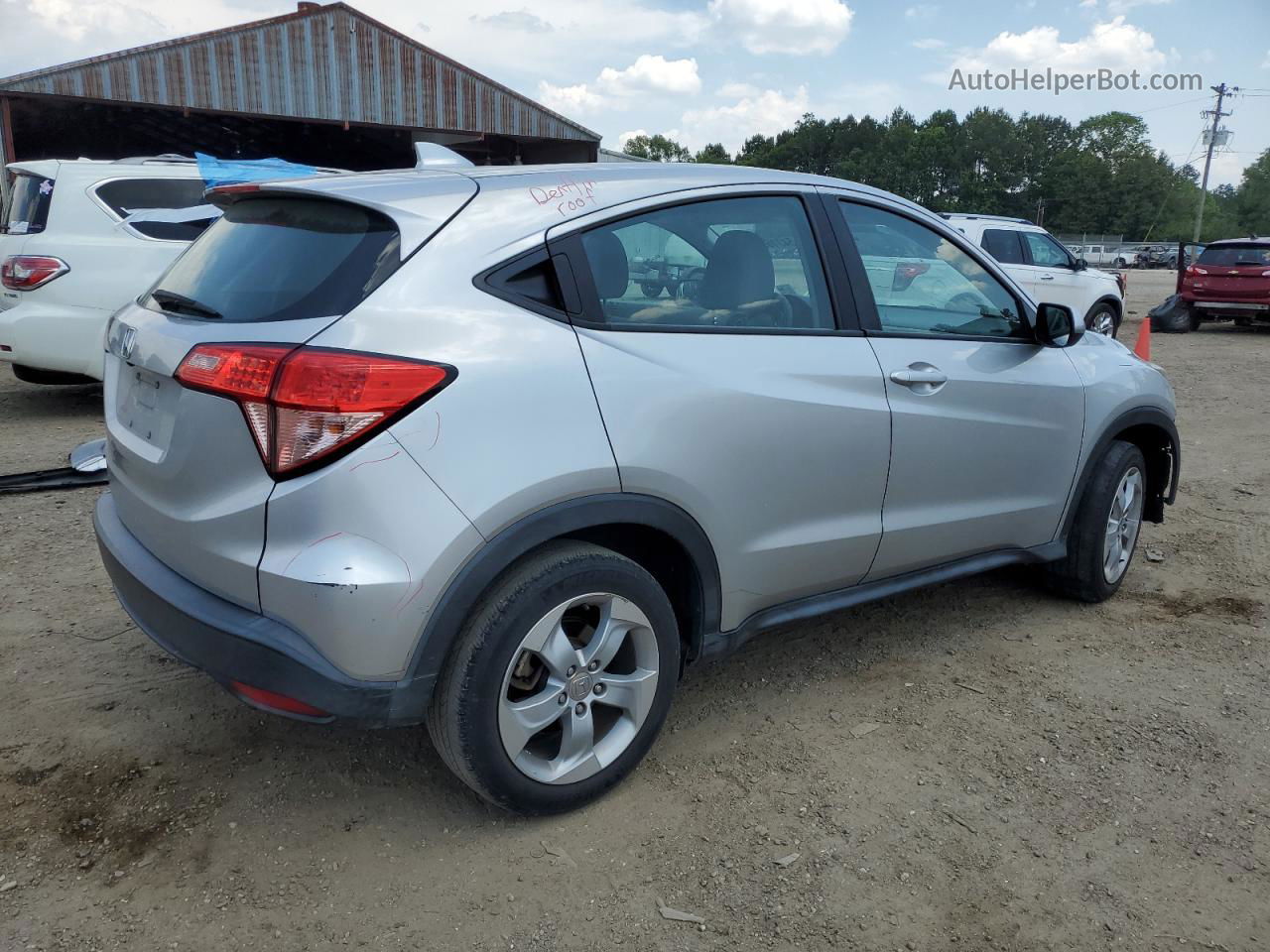 2016 Honda Hr-v Lx Серебряный vin: 3CZRU5H31GM740875