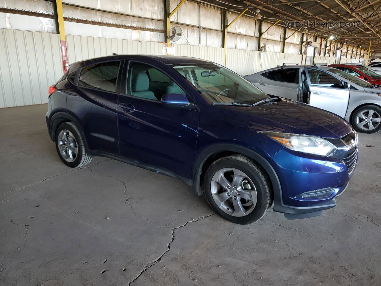 2017 Honda Hr-v Lx Blue vin: 3CZRU5H31HG702899