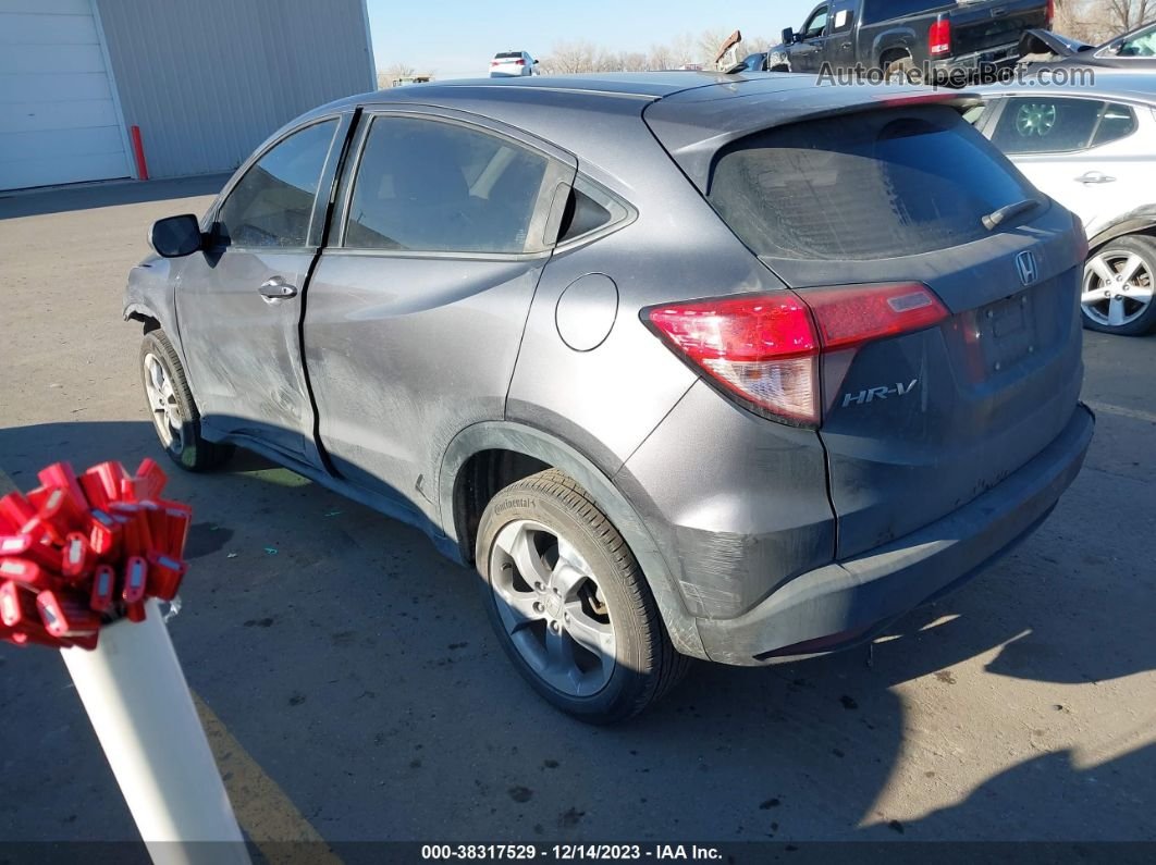 2018 Honda Hr-v Lx Gray vin: 3CZRU5H31JM715546